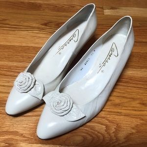 Caressa Off White Heels